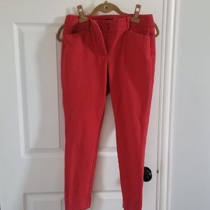 Red work pants